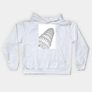 Pisa Tower Kids Hoodie